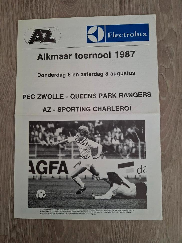 Programmaboekje AZ toernooi 1987, Verzamelen, Sportartikelen en Voetbal, Gebruikt, Overige typen, AZ, Ophalen of Verzenden