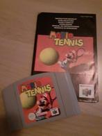 Mario Tennis N64 Compleet met Handleiding!, Ophalen of Verzenden, Gebruikt, Zonder controller, Met games