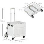 Winkelwagen Winkeltrolley, traploper, inklapbaar. NIEUW, Ophalen of Verzenden, Nieuw, Hard kunststof