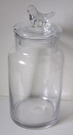 Voorraad pot / Snoeppot Pot Van Glas met deksel, Ophalen of Verzenden, Zo goed als nieuw