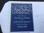 1ste Dagev Royal Wedding The Prince Wales Lady Diana Spencer, Postzegels en Munten, Ophalen, Beschreven, Rest van de wereld