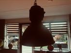 2x industriele hanglamp mat zwart/goud, Ophalen of Verzenden, Zo goed als nieuw, Minder dan 50 cm