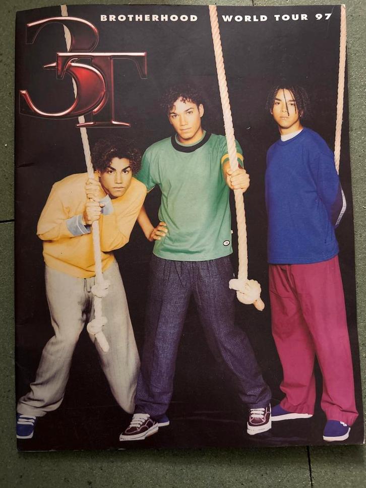 3T Brotherhood World Tour 1997 Boekje, Verzamelen, Muziek, Artiesten en Beroemdheden, Gebruikt, Boek, Tijdschrift of Artikel, Ophalen of Verzenden