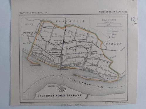 126 / Numansdorp Hollandsch Diep Litho door J. Kuyper, Antiek en Kunst, Kunst | Litho's en Zeefdrukken, Ophalen of Verzenden
