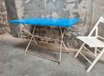 partij oude retro vintage stalen TERRASTAFELS klaptafels, Retro / vintage, Gebruikt, Ophalen of Verzenden, Metaal