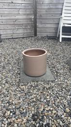 Mooie, grote, geglazuurde bloempot, Tuin en Terras, Bloempotten, Rond, Binnen, Zo goed als nieuw, Minder dan 40 cm