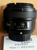Yongnuo Autofocus 50mm f/1.8N ø58 Nikon F Nieuw Prime Lens, Audio, Tv en Foto, Fotografie | Lenzen en Objectieven, Ophalen of Verzenden