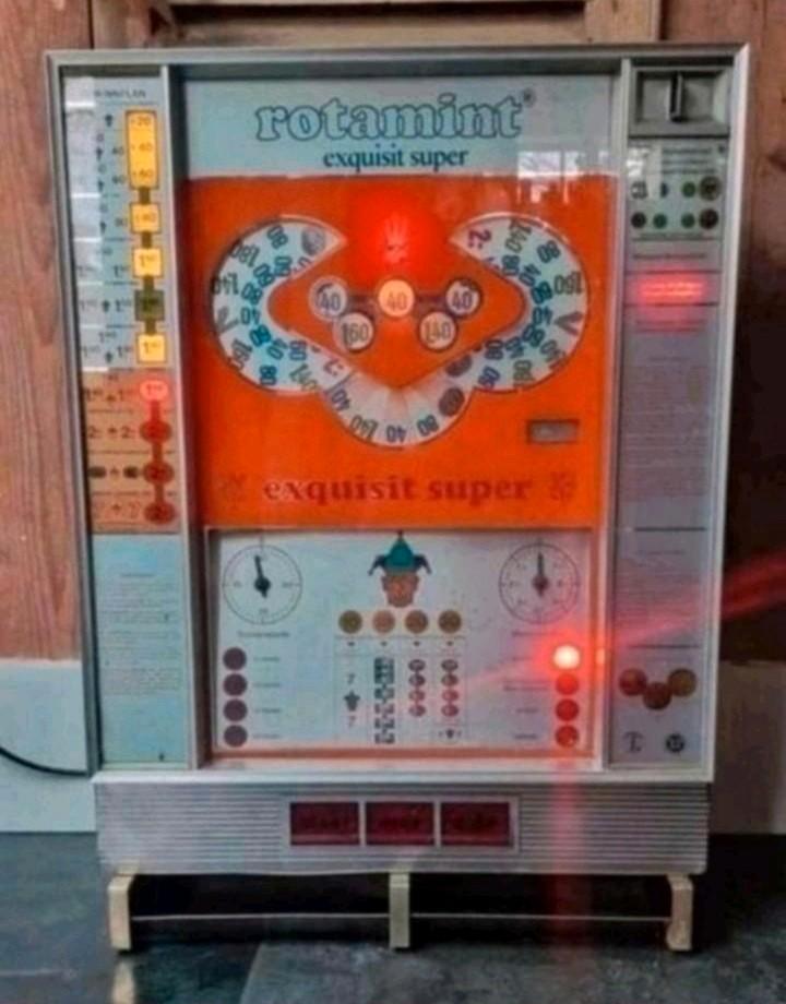 Vintage Jaren '70 Gokkast – Rotamint Exquisit Super, Verzamelen, Automaten | Gokkasten en Fruitautomaten, Gebruikt, Overige munten