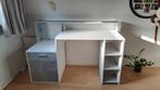 Bureau wit/grijs, Ophalen, Gebruikt, Bureau