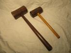 2x houten hamers, Verzenden