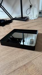 Kleine (ophang) spiegel zwart 30x30 cm, Huis en Inrichting, Woonaccessoires | Spiegels, Ophalen, Zo goed als nieuw, Rond, Minder dan 100 cm