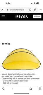 Strandtent opvouwbaar geel pop up, Caravans en Kamperen, Tenten, Ophalen of Verzenden, Zo goed als nieuw, Tot en met 2