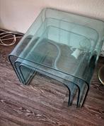 Glazen Nesttafels - Set van 3, Ophalen, Minder dan 45 cm, Minder dan 55 cm, Gebruikt