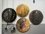 1 t/m 4 epoxy gegoten wandbordjes, Huis en Inrichting, Woonaccessoires | Wanddecoraties, Ophalen of Verzenden, Nieuw