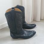 Zwarte leren laarzen western 42/43 cowboy lage hak, Kleding | Dames, Schoenen, Ophalen of Verzenden, Zo goed als nieuw, Zwart