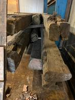 Antieke Gebinten balken, oude houten gebinten tot 9m1 35x30, Ophalen, Gebruikt, Hardhout, 250 cm of meer