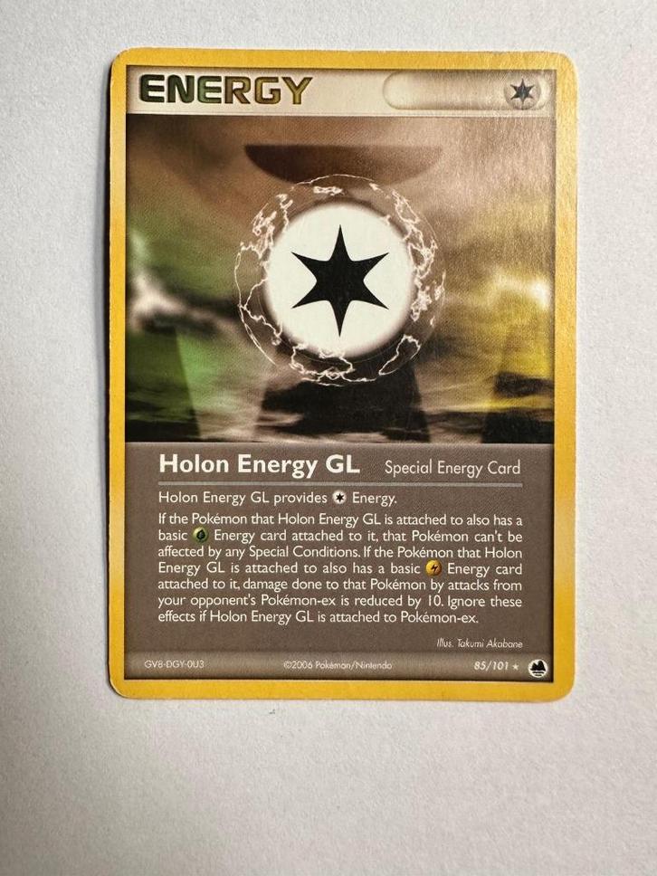 Holon Energy GL – 85/101 – EX Dragon Frontiers., Hobby en Vrije tijd, Verzamelkaartspellen | Pokémon, Gebruikt, Losse kaart, Ophalen of Verzenden