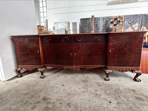 Antieke Italiaanse wortelnoten houten dressoir kast, Antiek en Kunst, Antiek | Meubels | Kasten, Ophalen of Verzenden