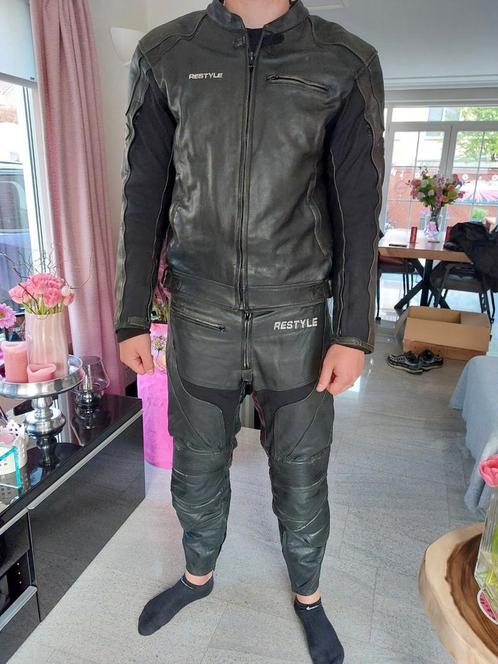 Motor Jas en broek van LEER!!!, Motoren, Kleding | Motorkleding, Tweedehands, Ophalen