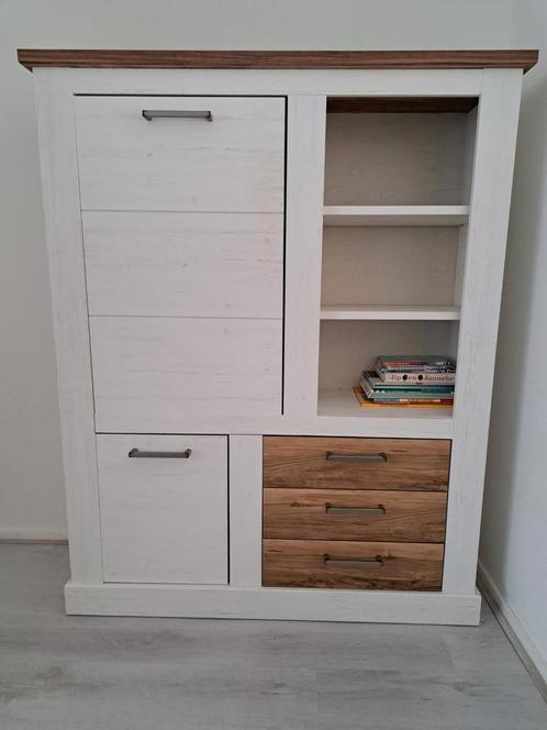 Landelijke Kast met Lades, Deur en Planken, Huis en Inrichting, Kasten | Boekenkasten, Gebruikt, 50 tot 100 cm, 150 tot 200 cm