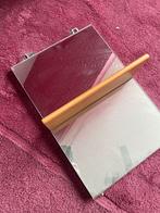 Spiegel met houten steun, Huis en Inrichting, Woonaccessoires | Spiegels, Minder dan 50 cm, Ophalen of Verzenden, Zo goed als nieuw