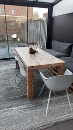 Steigerhouten eettafel 180x90, Tuin en Terras, Tuinsets en Loungesets, Ophalen, Zo goed als nieuw, Steigerhout, Eettafel