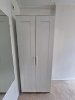 Kledingkast Ikea 2 deuren - Wit- BRIMNES, Ophalen, Gebruikt, 100 tot 150 cm, Met hangruimte