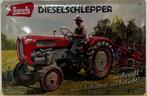 Bautz Tractor Dieselschlepper relief reclamebord van metaal, Reclamebord, Info@deconoord.nl, Verzenden, Deco Noord