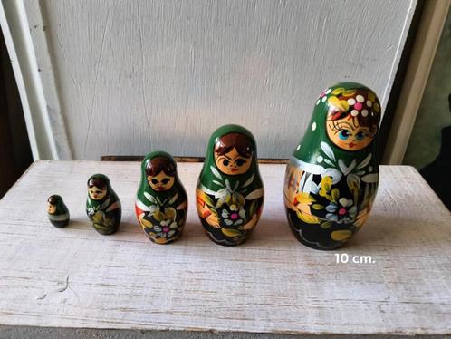 Russische Matroesjka Baboesjka Poppen - 5 stuks, Antiek en Kunst, Curiosa en Brocante, Ophalen of Verzenden