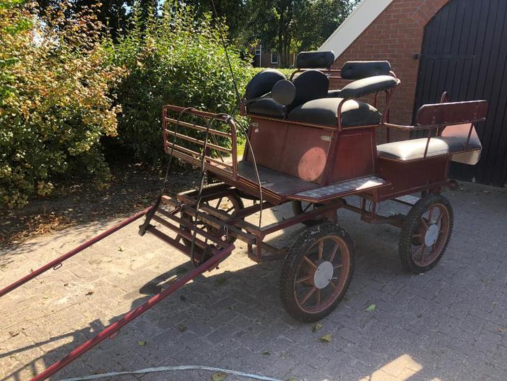 Menwagen /recreatiewagen  o.a. verhoogde koetsierzit, geremd, Dieren en Toebehoren, Rijtuigen en Koetsen, Gebruikt, Overige typen
