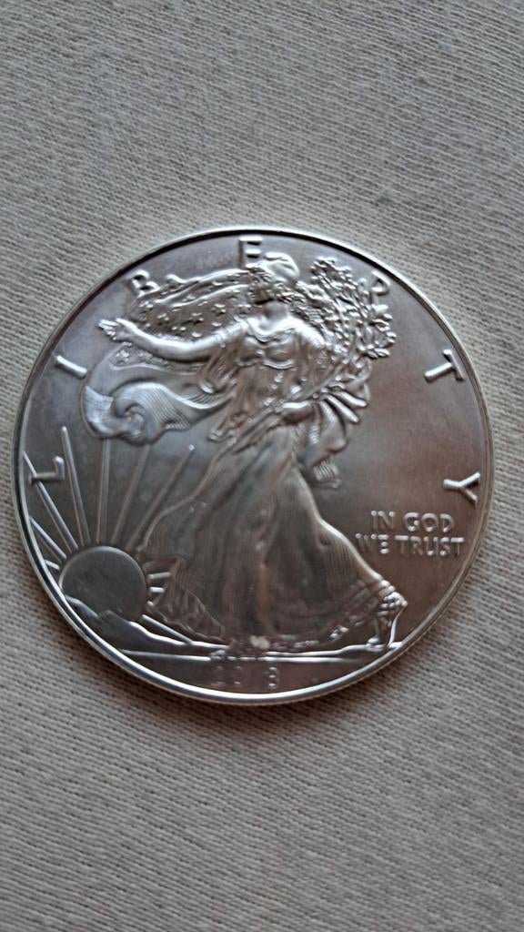 American eagle 2018 zilver 999. Van 189,- naar 149,-, Ophalen of Verzenden, Noord-Amerika, Zilver