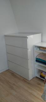 Witte ladekast met 4 lades - Verhuisverkoop!, Ophalen, Zo goed als nieuw, 25 tot 50 cm, 50 tot 100 cm