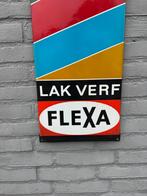 FLEXA emaille reclamebord, Verzamelen, Merken en Reclamevoorwerpen, Reclamebord, Gebruikt, ., Ophalen of Verzenden