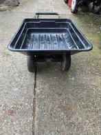 Kiepkar voor zitmaaier, Ophalen, Gebruikt