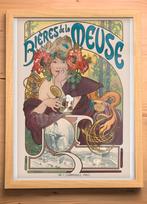 [Affiche Poster in Lijst] Alphonse Mucha Bieres de la Meuse, Ophalen of Verzenden, Nieuw, A1 t/m A3, Film en Tv