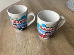 2 mokken Super buurman (ophalen/verzenden), Huis en Inrichting, Keuken | Servies, Ophalen, Zo goed als nieuw, Kop(pen) en/of Schotel(s)