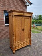 Mooie Antieke Grenen Kast met Lade en Verstelbare Planken, Antiek en Kunst, Ophalen