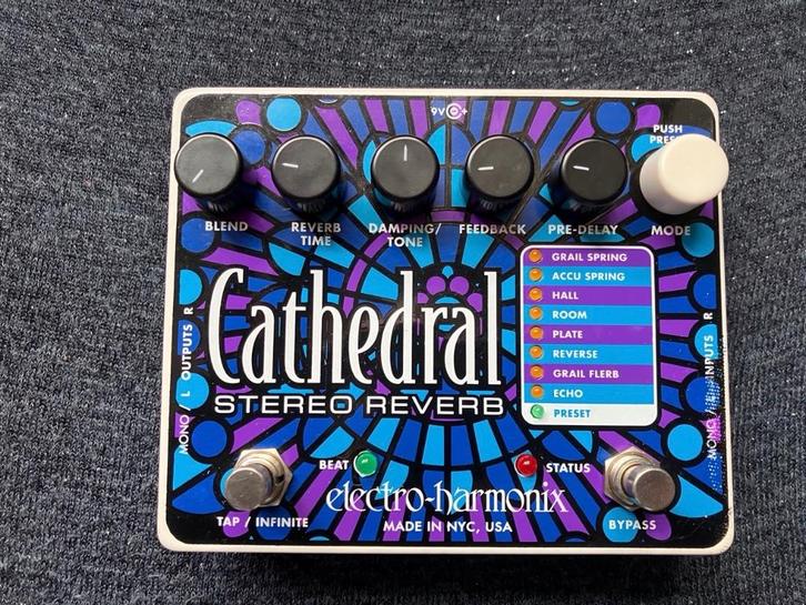 Electro-Harmonix Cathedral stereo reverb, Muziek en Instrumenten, Effecten, Zo goed als nieuw, Delay of Echo, Reverb, Ophalen