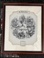 Glasgravure "De Timmerman" van Gerard Swaenepoel, Antiek en Kunst, Ophalen