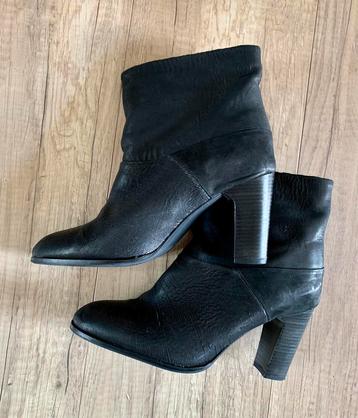 Atelier Sapato ZGAN zwart leren enkellaars mt 41. beschikbaar voor biedingen