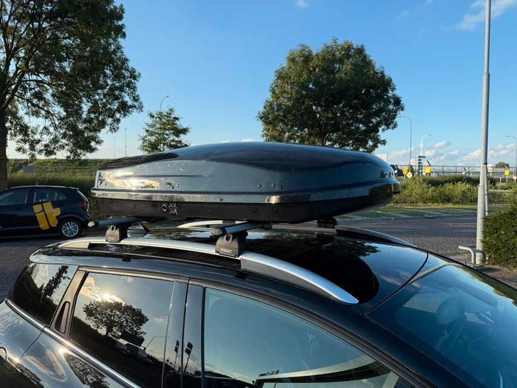 Dakkoffer 380 liter geschikt voor alle autos, Auto diversen, Dakkoffers, Gebruikt, Ophalen