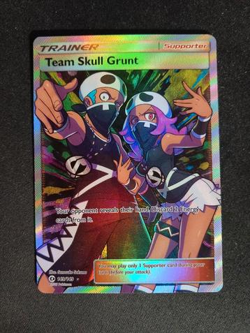 Team Skull Grunt 149/149 Sun & Moon Base Full Art Excellent beschikbaar voor biedingen