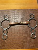 Koperen Pessoa bit 13 cm 4 ringen Enkelgebroken, Dieren en Toebehoren, Ophalen of Verzenden, Gebruikt, Springen