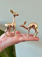 2 vintage messing hertjes bambi’s, Ophalen of Verzenden, Gebruikt, Dier