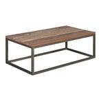 Industriële Salontafel Venetië, Huis en Inrichting, Tafels | Salontafels, Ophalen, Gebruikt, 100 tot 150 cm, Teakhout