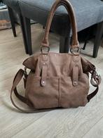 Bruine leren luiertas Little Company - Zo goed als nieuw!, Ophalen, Zo goed als nieuw