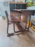 Schoolbank / Bureau, Antiek en Kunst, Antiek | Meubels | Tafels, Ophalen