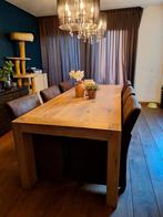 Massief eikenhouten tafel 240x100, Huis en Inrichting, Complete eetkamers, 4 tot 6 stoelen, Zo goed als nieuw, Ophalen