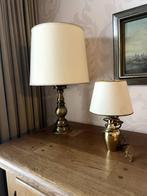 Twee leuke schemerlampen, Huis en Inrichting, Lampen | Tafellampen, Ophalen, Gebruikt, Metaal, Minder dan 50 cm