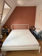 IKEA Compleet Bed 160x200, Huis en Inrichting, Slaapkamer | Bedden, Ophalen, Wit, Tweepersoons, Zo goed als nieuw
